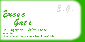 emese gati business card